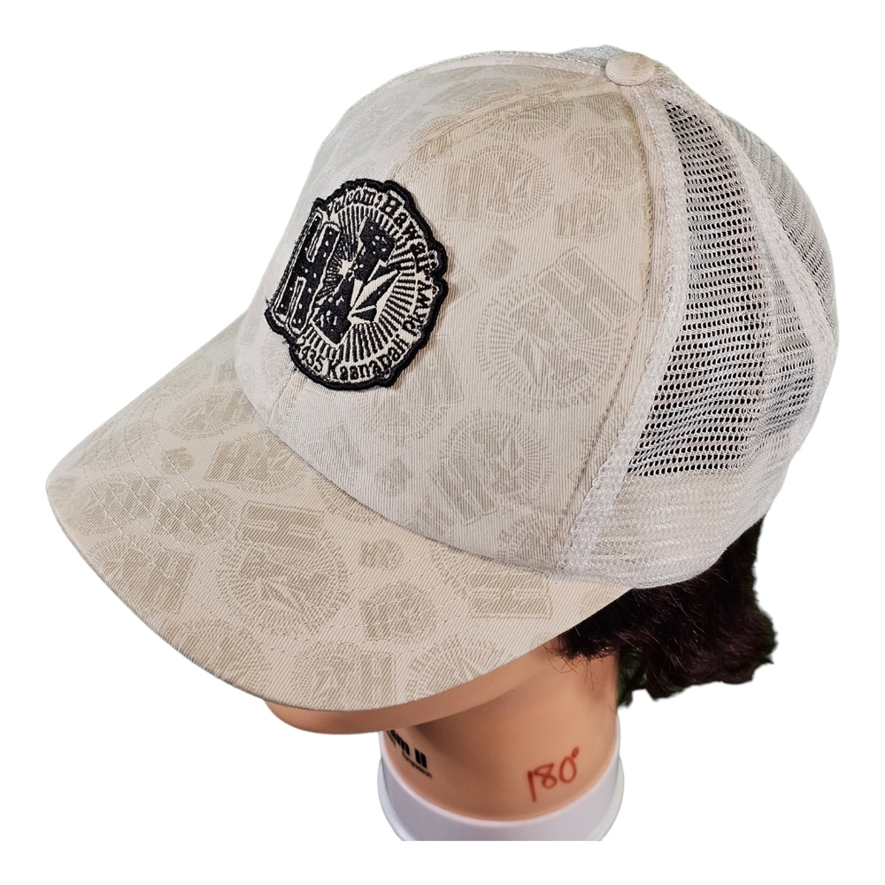 Volcom Hawaii HI Kaanapali Pkwy White Black Trucker Snapback Trucker Hat OSFM - Picture 2 of 6